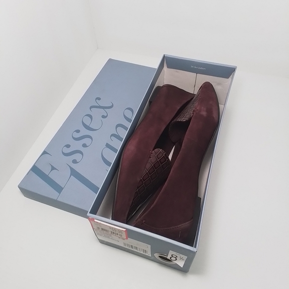 NEW IN BOX Deep Wine Flat Loafers Comfy Women's Shoes Size 8,5 - Picture 4 of 12